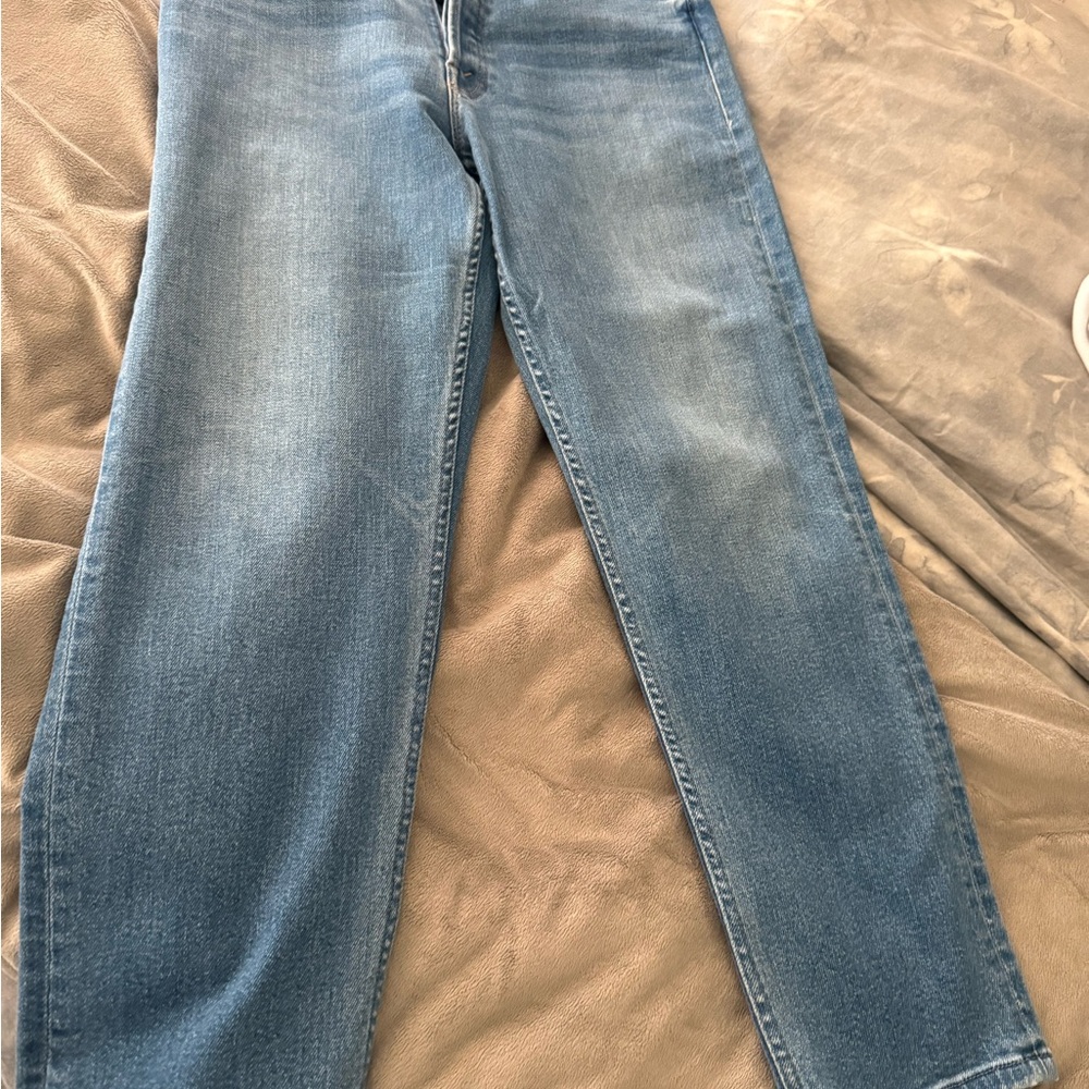 MOTHER Blue Denim ankle jean